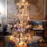 Silver metal christmas tree with throwback photos's Christmas tree from Canada
