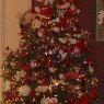 Sapin de Noël de Red White Holiday tree (Boca Raton, FL)
