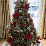 Carol Hopkins 's Christmas tree from Ebbw Vale South Wales UK 