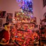 Árbol de Navidad de Thomas Burke found object tree (Afton VA USA)