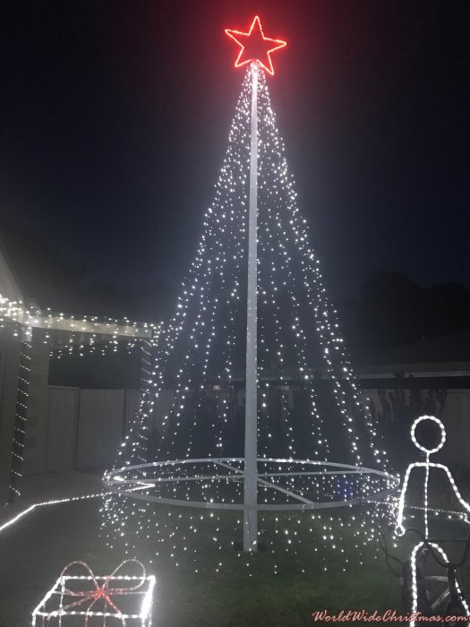 Our tree in lights (Albury, NSW, Australia )