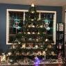 Christmas village tree's Christmas tree from Vauxhall Alberta Canada 