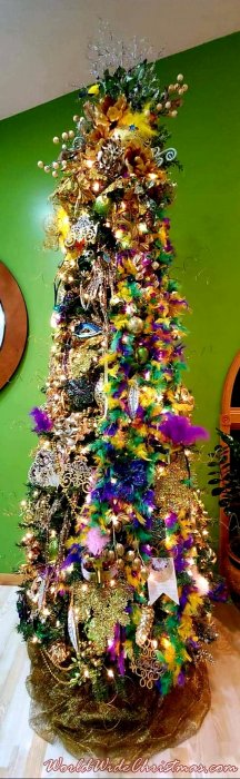 Mardi Gras Christmas Tree Theme 